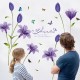 Sticker decorativ, Flori albastre, 160 cm, 744STK