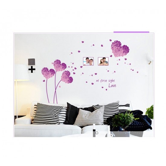 Sticker decorativ, Flori mov, 125 cm, 703STK Sticker decorativ, Flori mov, 125 cm, 703STK