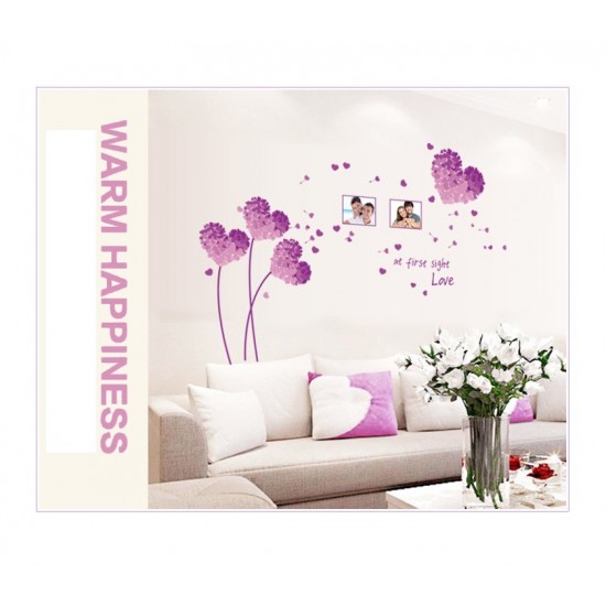 Sticker decorativ, Flori mov, 125 cm, 703STK Sticker decorativ, Flori mov, 125 cm, 703STK