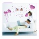 Sticker decorativ, Flori mov, 125 cm, 703STK Sticker decorativ, Flori mov, 125 cm, 703STK