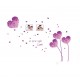 Sticker decorativ, Flori mov, 125 cm, 703STK Sticker decorativ, Flori mov, 125 cm, 703STK