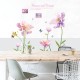 Sticker decorativ, Flori mov, 127 cm, 790STK