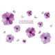 Sticker decorativ, Flori mov, 130 cm, 787STK