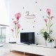 Sticker decorativ, Flori roz, 155 cm, 746STK