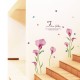 Sticker decorativ, Flori roz, 155 cm, 746STK