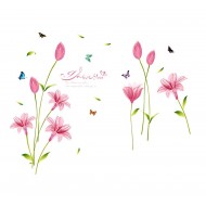 Sticker decorativ, Flori roz, 160 cm, 743STK Sticker decorativ, Flori roz, 160 cm, 743STK