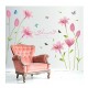 Sticker decorativ, Flori roz, 160 cm, 743STK Sticker decorativ, Flori roz, 160 cm, 743STK
