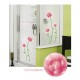 Sticker decorativ, Flori roz, 187 cm, 732STK Sticker decorativ, Flori roz, 187 cm, 732STK