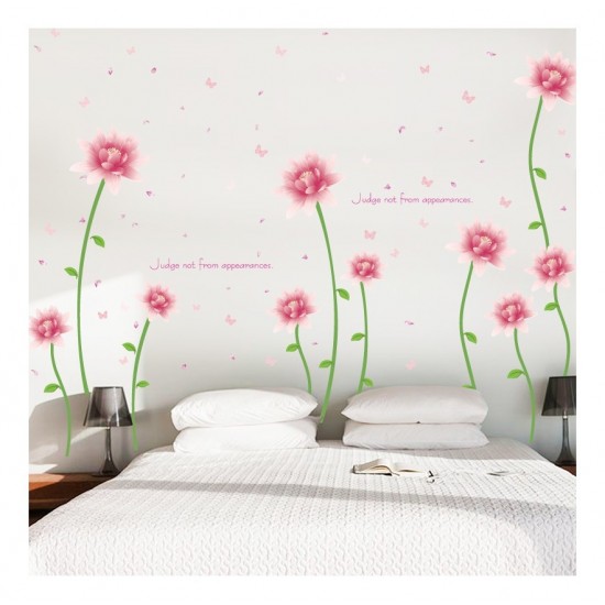 Sticker decorativ, Flori roz, 187 cm, 732STK Sticker decorativ, Flori roz, 187 cm, 732STK