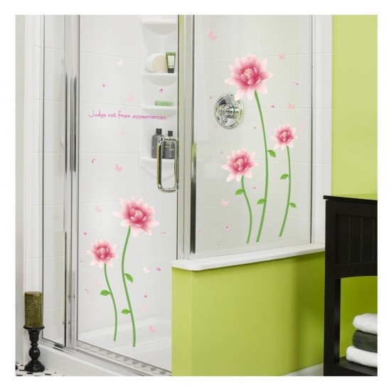 Sticker decorativ, Flori roz, 187 cm, 732STK Sticker decorativ, Flori roz, 187 cm, 732STK