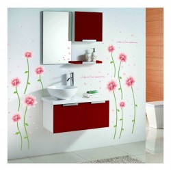 Sticker decorativ, Flori roz, 187 cm, 732STK