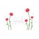 Sticker decorativ, Flori roz, 187 cm, 732STK Sticker decorativ, Flori roz, 187 cm, 732STK