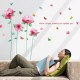 Sticker decorativ, Flori roz, 202 cm, 805STK