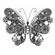 Sticker decorativ, Fluture, 55 cm, 1142STK