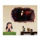 Sticker decorativ, Gaura in perete 3D, Anime, 85 cm, 1016STK
