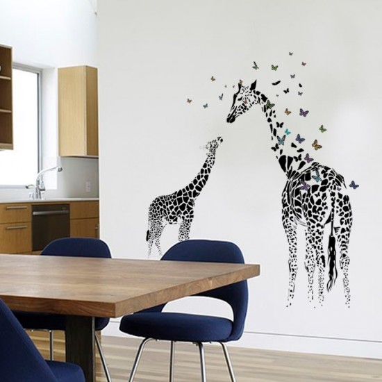 Sticker decorativ, Girafe, 130 cm, 747STK