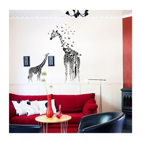 Sticker decorativ, Girafe, 130 cm, 747STK
