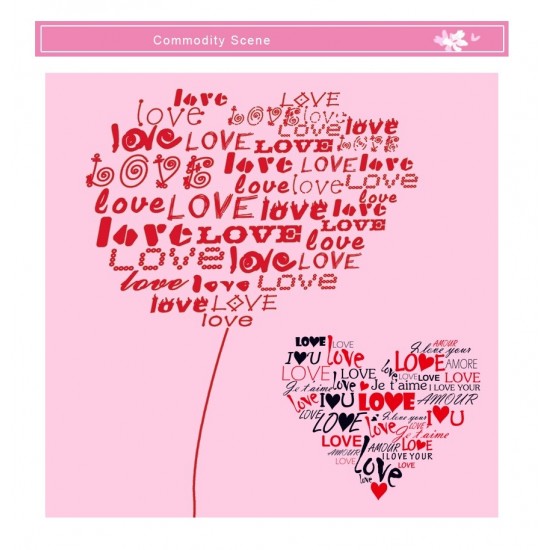 Sticker decorativ, Love, 120 cm, 704STK Sticker decorativ, Love, 120 cm, 704STK