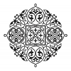 Sticker decorativ Mandala, 55 cm, 1082STK