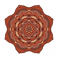 Sticker decorativ Mandala, Maro, 50 cm , 1059STK