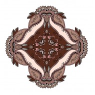 Sticker decorativ Mandala, Maro, 50 cm , 1062STK