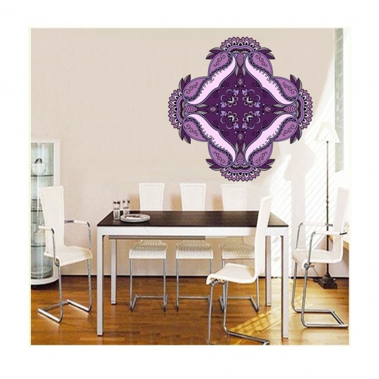 Sticker decorativ Mandala, Mov, 50 cm , 1063STK