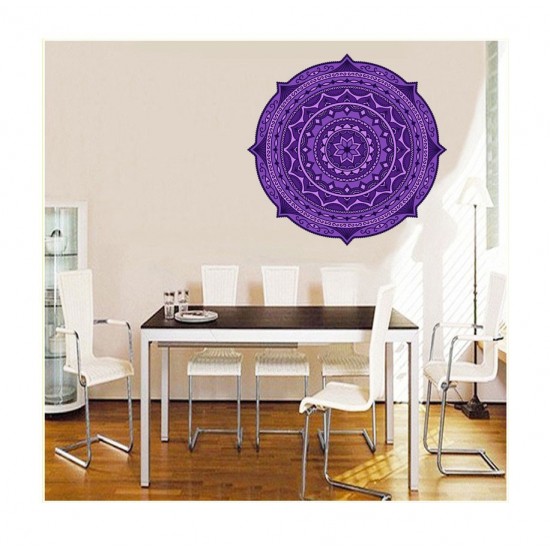 Sticker decorativ Mandala, Mov, 50 cm , 1070STK