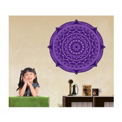 Sticker decorativ Mandala, Mov, 50 cm , 1070STK
