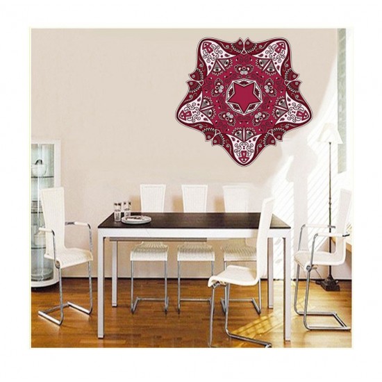 Sticker decorativ Mandala, Roz, 50 cm , 1061STK
