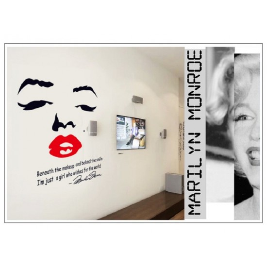 Sticker decorativ, Marilyn Monroe, 87 cm, 709STK Sticker decorativ, Marilyn Monroe, 87 cm, 709STK