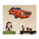 Sticker decorativ, Masina, 80 cm, 1006STK Sticker decorativ, Masina, 80 cm, 1006STK