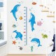 Sticker decorativ, Masuratoare cu Delfini, 160 cm, 773STK