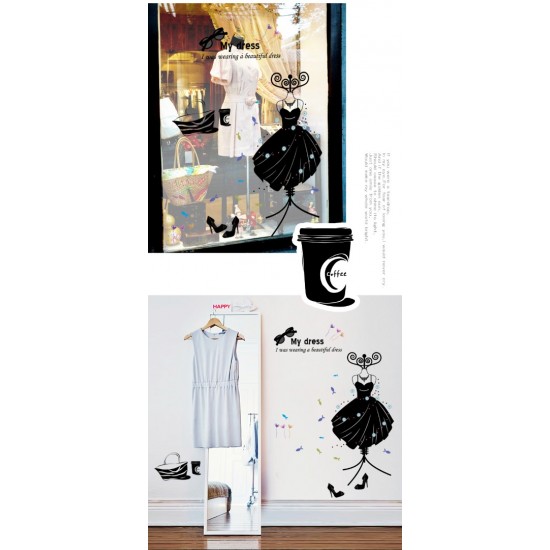 Sticker decorativ, Moda, My dress, 110 cm, 701STK