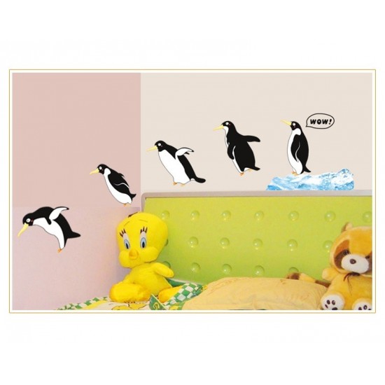 Sticker decorativ, Pinguini, 130 cm, 794STK