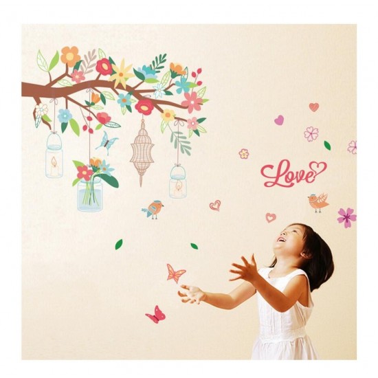 Sticker decorativ, Ramura cu flori, 145 cm, 719STK Sticker decorativ, Ramura cu flori, 145 cm, 719STK