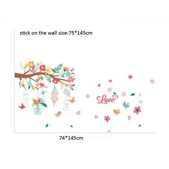 Sticker decorativ, Ramura cu flori, 145 cm, 719STK Sticker decorativ, Ramura cu flori, 145 cm, 719STK