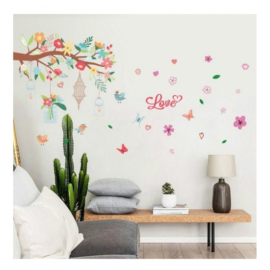 Sticker decorativ, Ramura cu flori, 145 cm, 719STK Sticker decorativ, Ramura cu flori, 145 cm, 719STK