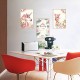 Sticker decorativ, Tablou flamingo, 93 cm, 791STK