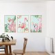 Sticker decorativ, Tablou flamingo, 93 cm, 806STK