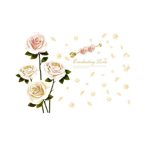 Sticker decorativ, Trandafiri, 137 cm, 789STK