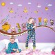 Sticker decorativ, Trenulet cu animale, 130 cm, 800STK Sticker decorativ, Trenulet cu animale, 130 cm, 800STK