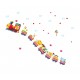 Sticker decorativ, Trenulet cu animale, 158 cm, 716STK Sticker decorativ, Trenulet cu animale, 158 cm, 716STK