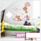 Sticker decorativ, Ursuleti, Baby shower, 77 cm, 712STK
