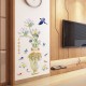 Sticker decorativ, Vaza cu flori, 115 cm, 759STK