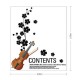 Sticker decorativ, Vioara, 75 cm, 809STK