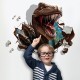 Sticker decorativ cu Dinozaur, 95 cm, 777STK