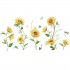 Sticker decorativ cu Flori galbene, 120 cm, 1131STK