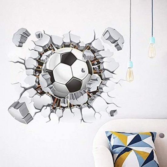 Sticker decorativ cu Fotbal, 60 cm, 1124STK
