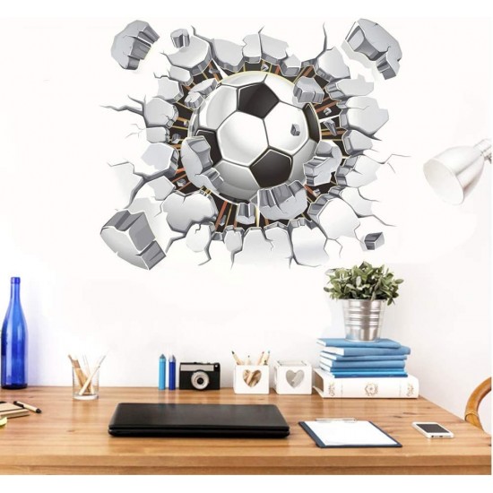 Sticker decorativ cu Fotbal, 60 cm, 1124STK