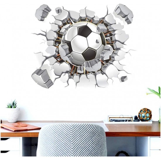 Sticker decorativ cu Fotbal, 60 cm, 1124STK